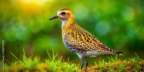 Pacific Golden-Plover Bird in Bhitarkanika National Park, Odisha, India photo