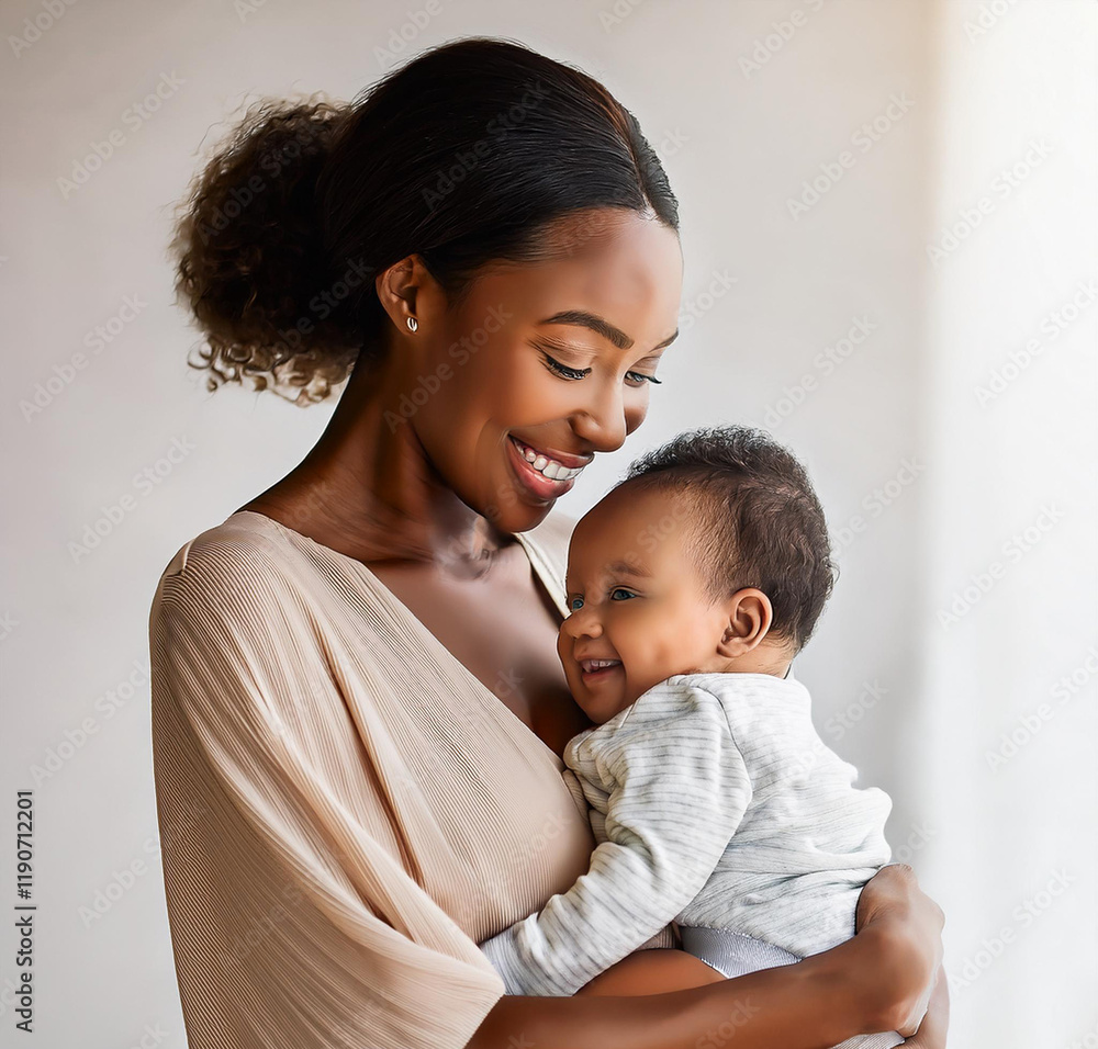 Heartwarming Moment Between Woman And Her Baby Heartwarming Moment Between Woman And Her Baby