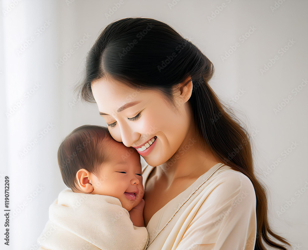 Heartwarming Moment Between Woman And Her Baby Heartwarming Moment Between Woman And Her Baby