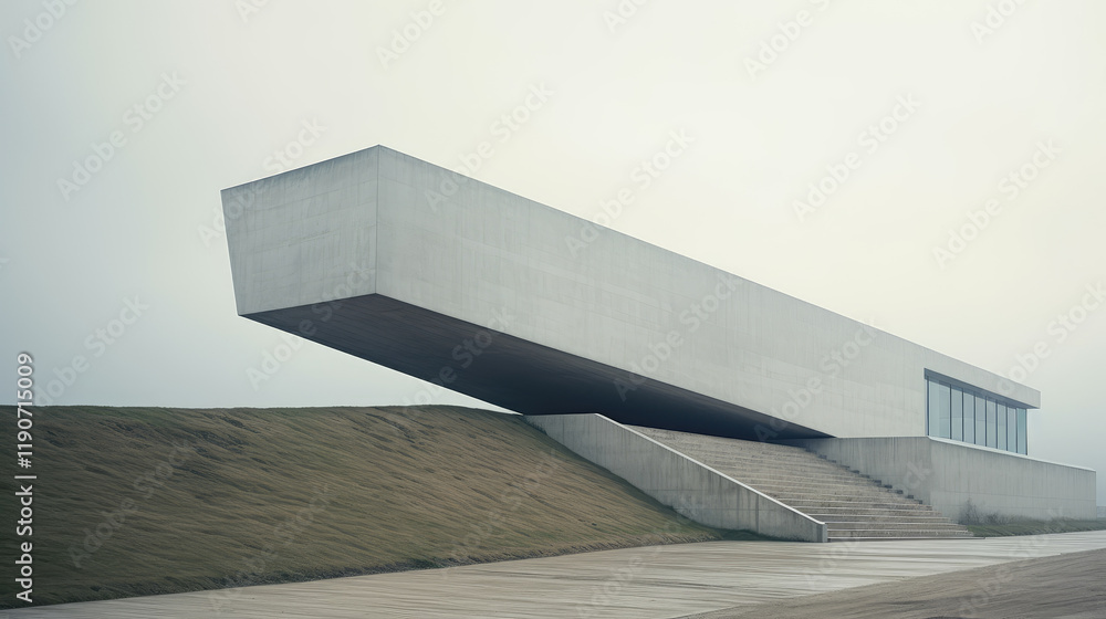 Obraz premium Futuristic Cantilevered Building Design