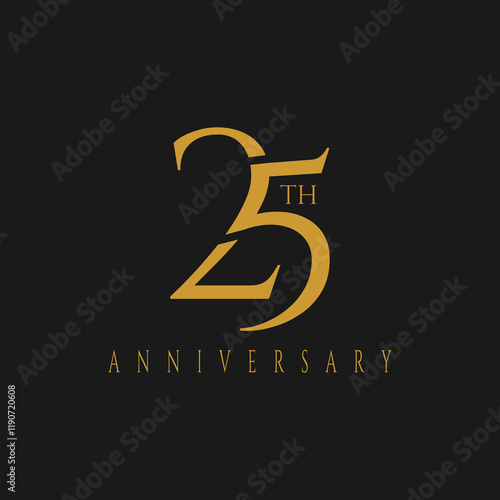 25th logo design, 25th anniversary logo design, vector, symbol, icon
