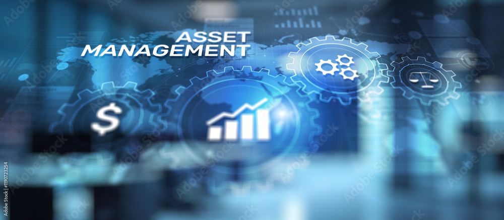 Asset management Business technology internet concept button on virtual screen. Asset management Business technology internet concept button on virtual screen.
