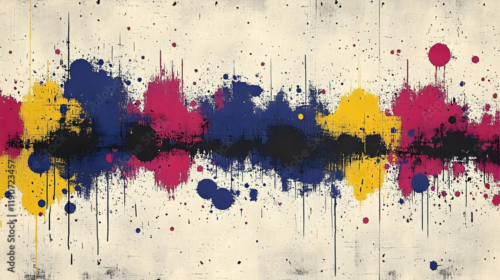 Fototapeta premium Abstract Colorful Paint Splatter Background Texture