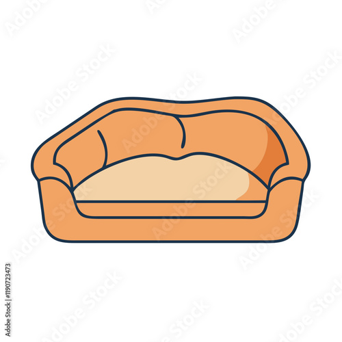 dog bed vector icon, dog bed vector illustration - simple illustration of dog bed, perfect for logos dog bed 