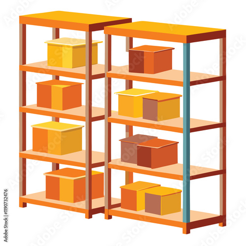 shelf with shelves