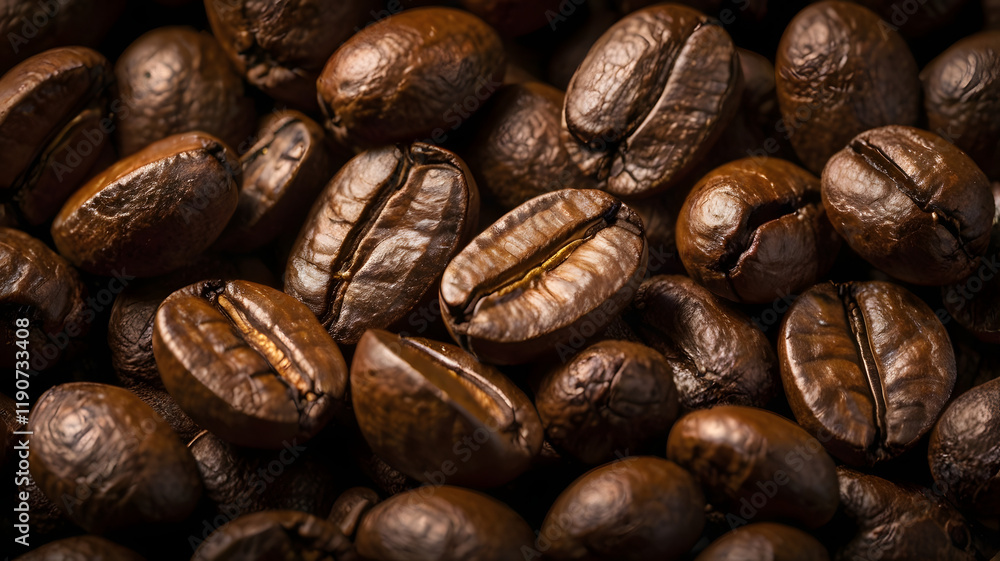 Fototapeta premium coffee beans background, ai generated