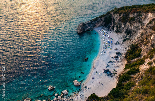 Agiofili Beach on Lefkada Island, Greece photo