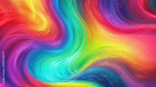 Wallpaper Mural Swirling vibrant colors create dynamic, abstract patterns representing creativity and artistic expression Torontodigital.ca