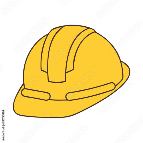 hard hat vector icon, hard hat vector illustration - simple illustration of hard hat, perfect for logos hard hat 