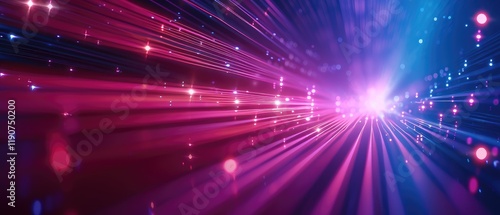 High-Speed Light Particles Rushing Through Space