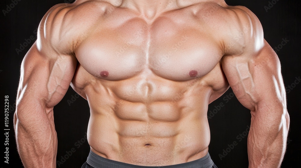 Muscular Male Torso Defined Abs Biceps and Triceps Fitness Bodybuilding Muscular Male Torso Defined Abs Biceps and Triceps Fitness Bodybuilding