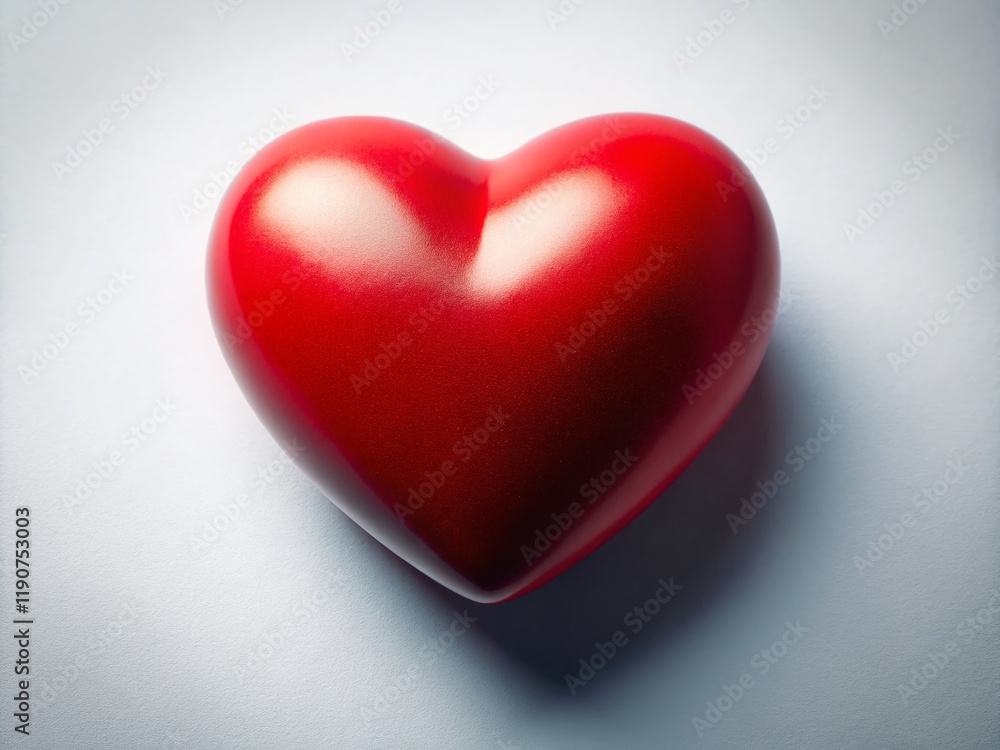 Romantic Red Heart Low Light Photography Stock Photo - Love & Affection Symbol Romantic Red Heart Low Light Photography Stock Photo - Love & Affection Symbol