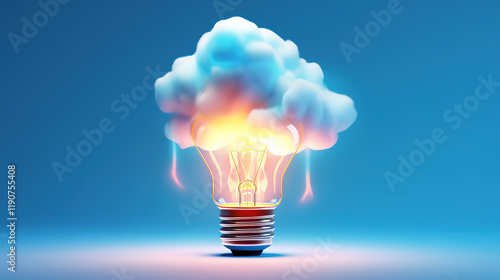 Superb light bulb of starting to learn things