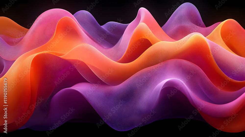 Obraz premium Abstract Colorful Waves: Dynamic Fluid Texture Background