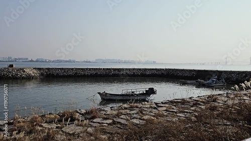 대한민국,한국,서해,바다,인천,영종도,섬,파도,물결,겨울,
