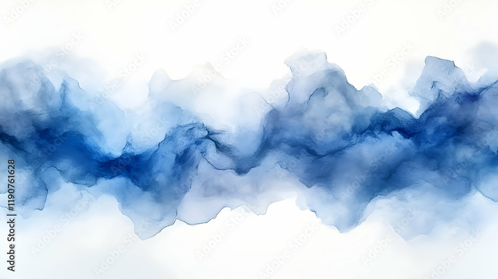 Abstract Blue Watercolor Wave Background Texture Abstract Blue Watercolor Wave Background Texture