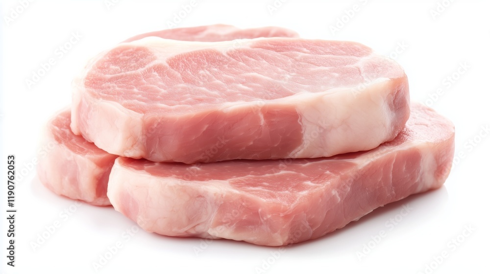 Fresh Raw Pork Chops with Marbling Fresh Raw Pork Chops with Marbling