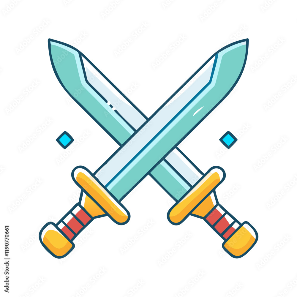 crossed swords for rpgs vector icon, crossed swords for rpgs vector illustration - simple illustration of crossed swords for rpgs, perfect for logos crossed swords for rpgs crossed swords for rpgs vector icon, crossed swords for rpgs vector illustration - simple illustration of crossed swords for rpgs, perfect for logos crossed swords for rpgs