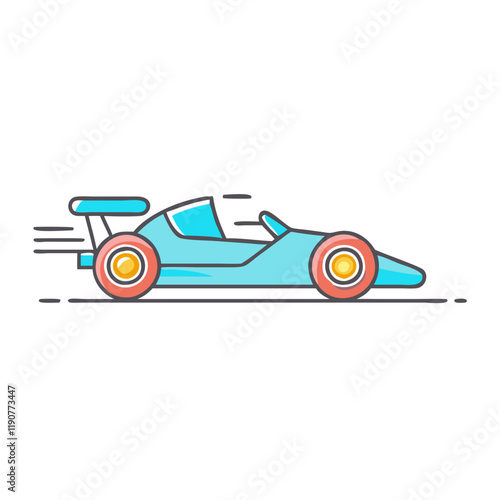 racing car vector icon, racing car vector illustration - simple illustration of racing car, perfect for logos racing car 