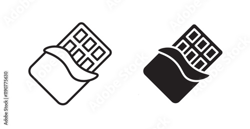 Chocolate vector web icons set