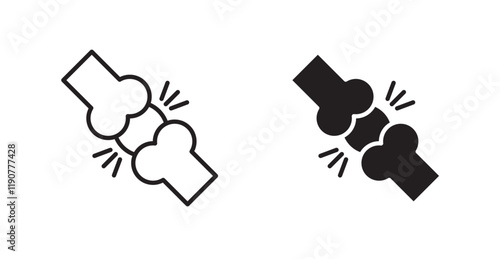 Herniated disc vector web icons set