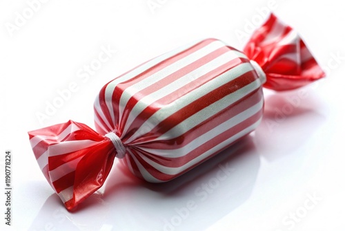 Candy wrapper texture with red and white stripes 