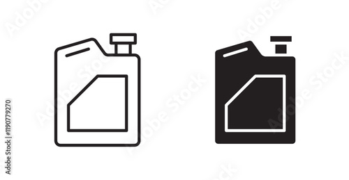 Oil can vector web icons set