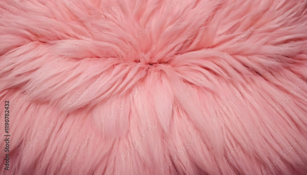Fototapeta premium Soft Pink Sheepskin Background. 6