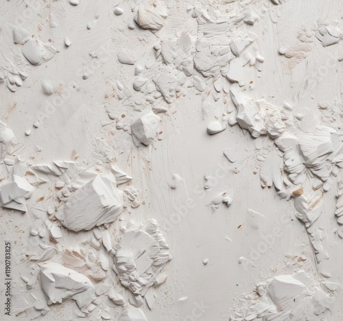 Closeup of white ingrain wallpaper with textured woodchip design, woodchip, closeup