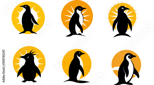 penguin with sun