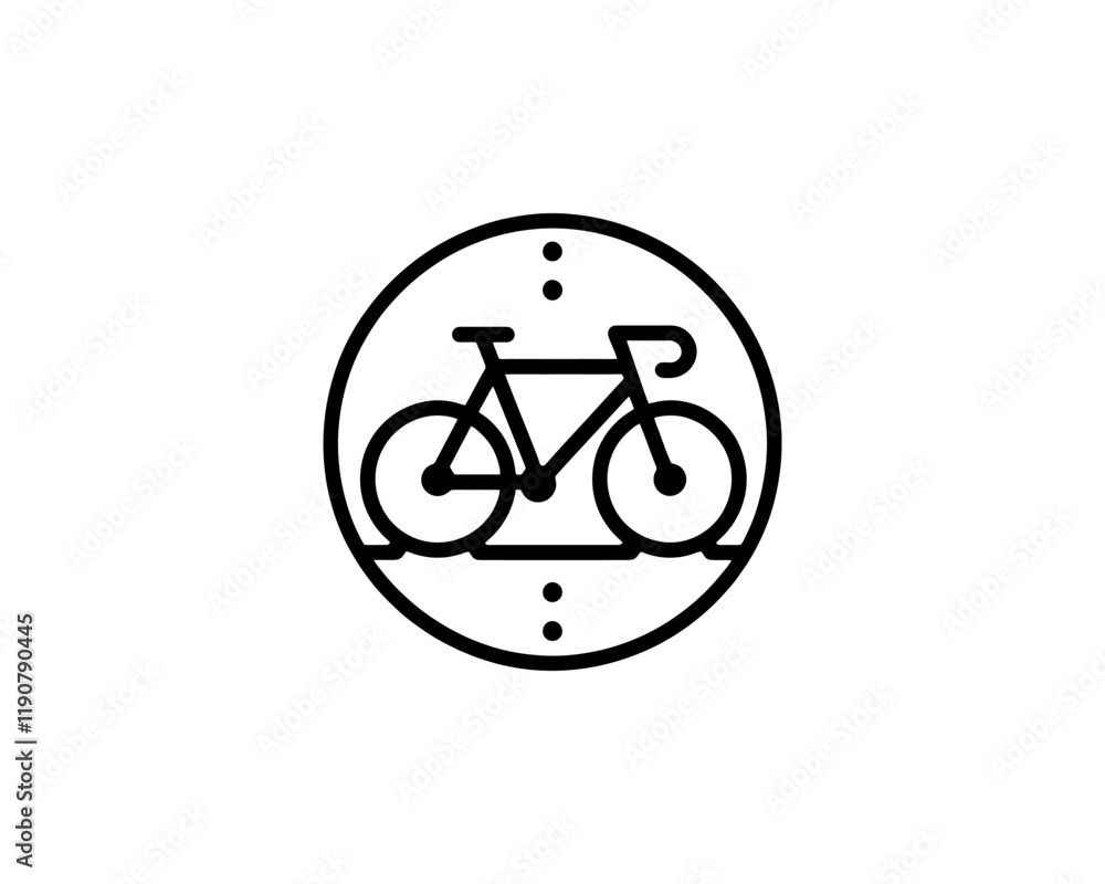 Bicycle icon vector logo template. Line art Bicycle logo design icon symbol vector illustration. Bicycle sign Bicycle icon vector logo template. Line art Bicycle logo design icon symbol vector illustration. Bicycle sign