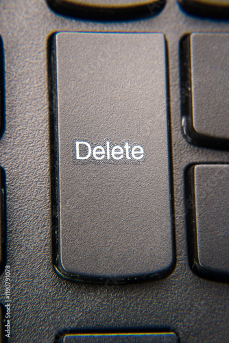 Obraz na płótnie Keyboard button, delete. Information and data.
w salonie