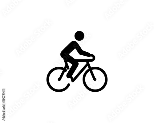 silhouette of a person riding a bike