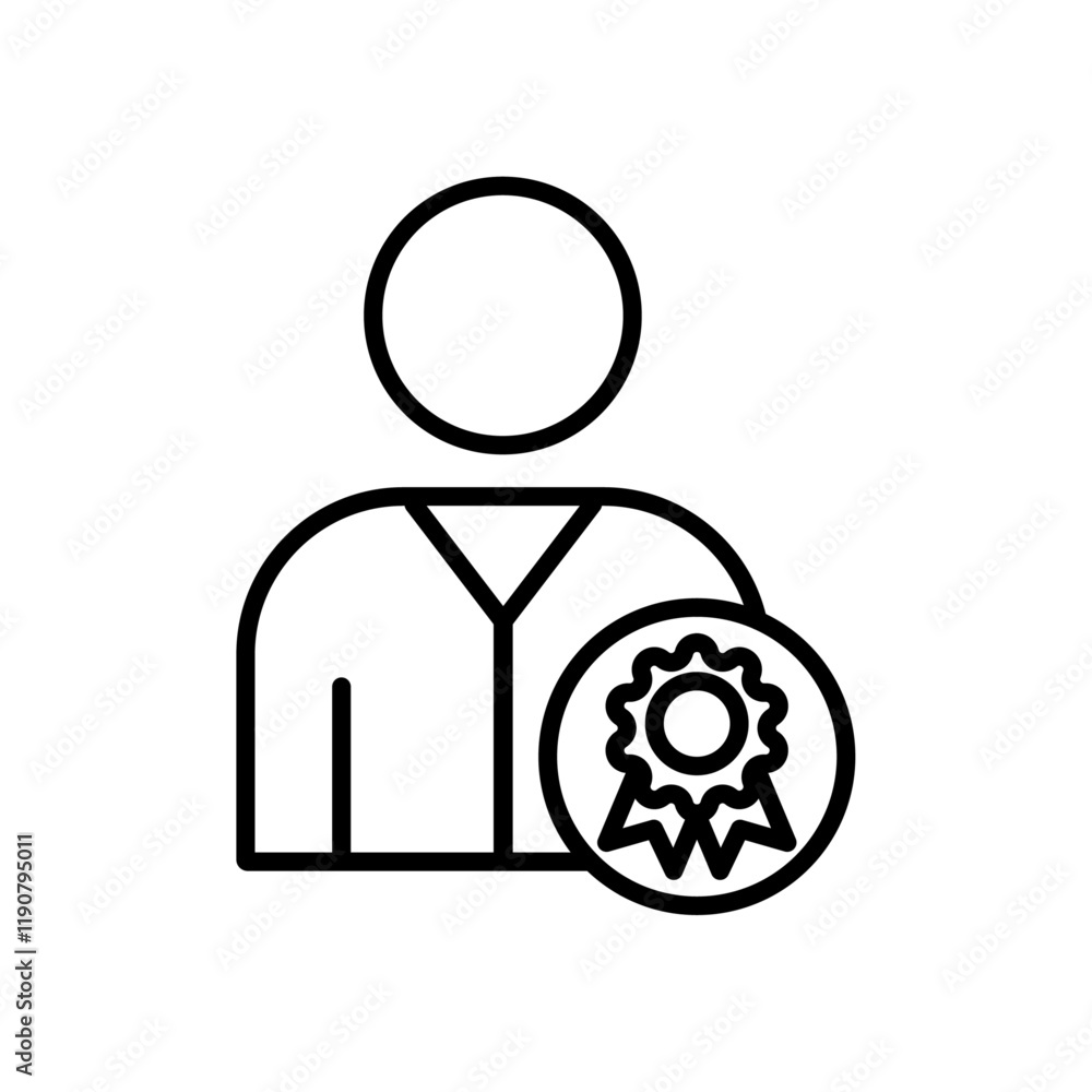 Ambassador icon vector outline logo sign Ambassador icon vector outline logo sign
