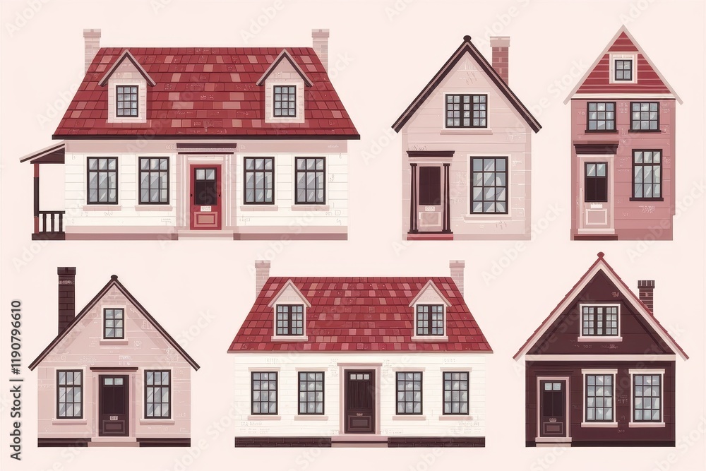 Collection of charming house designs in various styles Collection of charming house designs in various styles