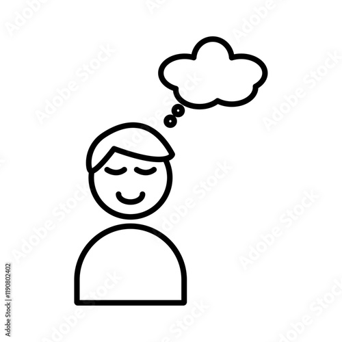 Pleasure icon vector outline logo sign