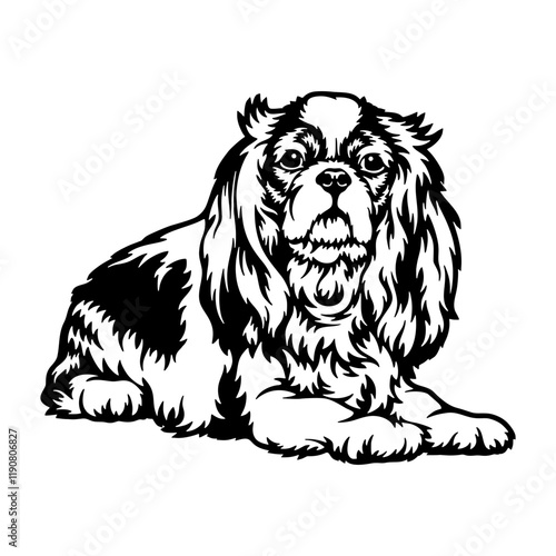 Wallpaper Mural Spaniel Dog Breed - Pet Vector Cut file, Dog Silhouette Stencil - Cricut file Torontodigital.ca