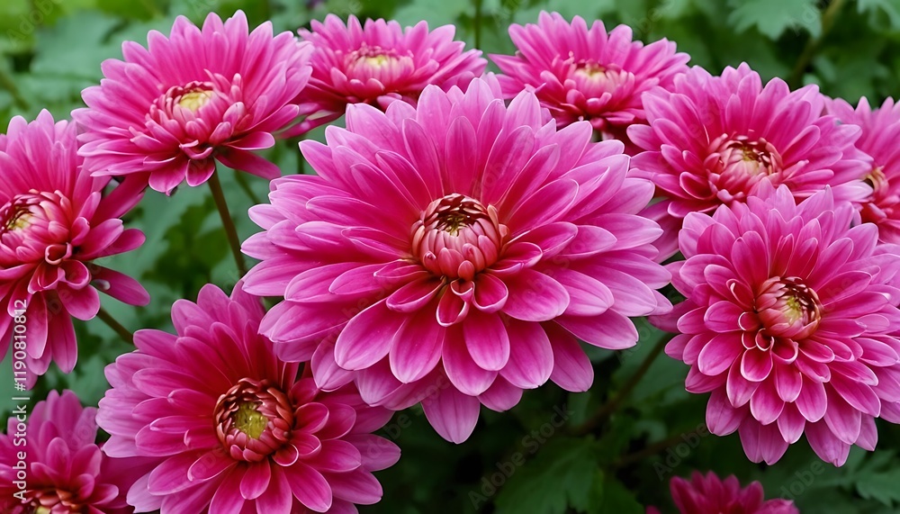 Floral Background: Pink Chrysanthemum in Full Bloom. 5 Floral Background: Pink Chrysanthemum in Full Bloom. 5