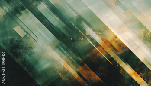 Abstract background with oblique lines. Business green  backdrop gradients.