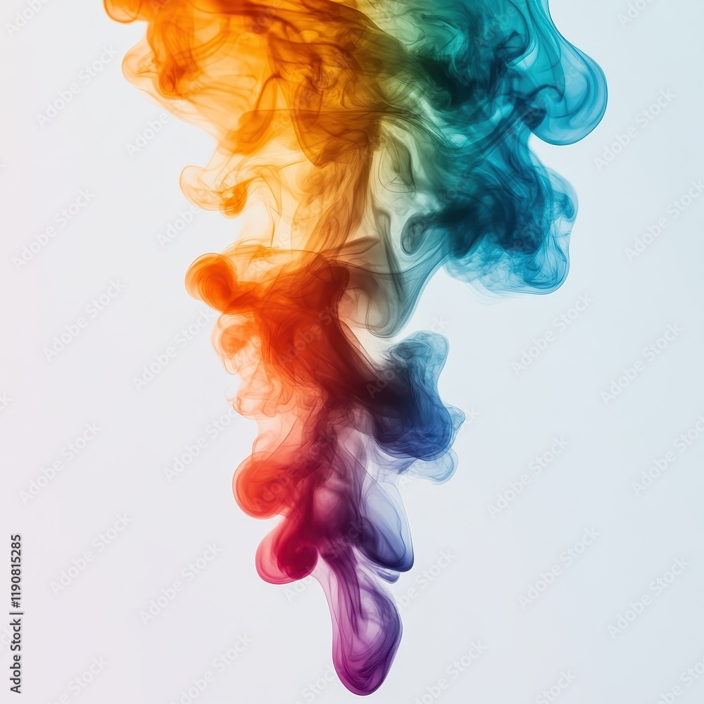 Vibrant Colors of Flickering Flame Isolated in Abstract Background Vibrant Colors of Flickering Flame Isolated in Abstract Background