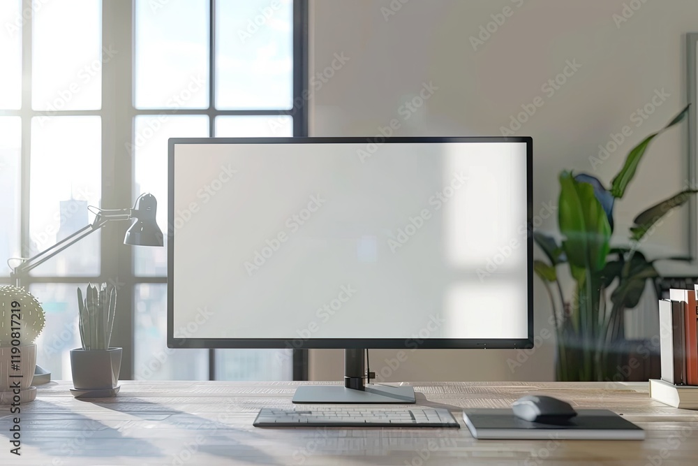 Sharp Picture of Desktop Pc Monitor Mockup Sharp Picture of Desktop Pc Monitor Mockup