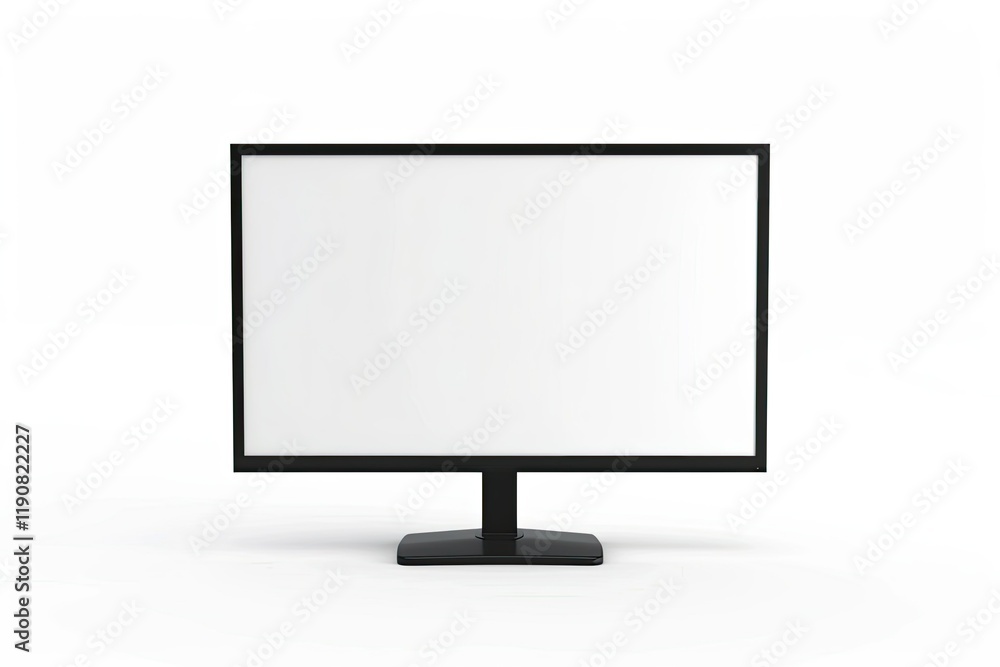 Premium Quality Visual of 3D Monitor Icon Isolated on the White Background Premium Quality Visual of 3D Monitor Icon Isolated on the White Background