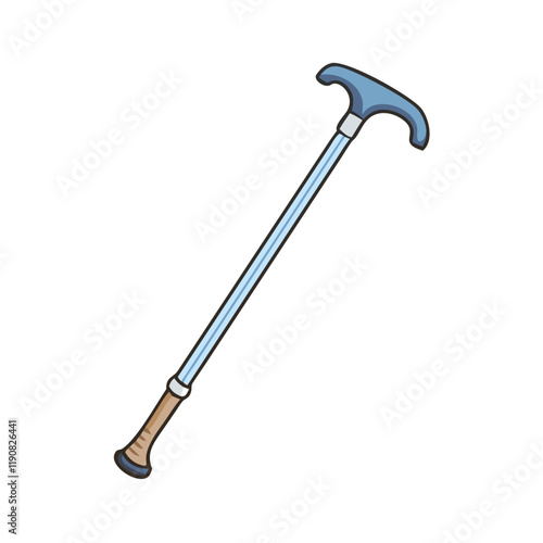 walking cane vector icon, walking cane vector illustration - simple illustration of walking cane, perfect for logos walking cane 