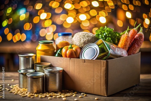 Low Light Donation Drive: Canned Goods & Rice Boxes photo