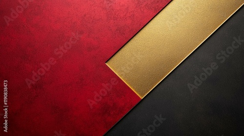Red and gold textured metal background design for vintage banners and Christmas decoration templates