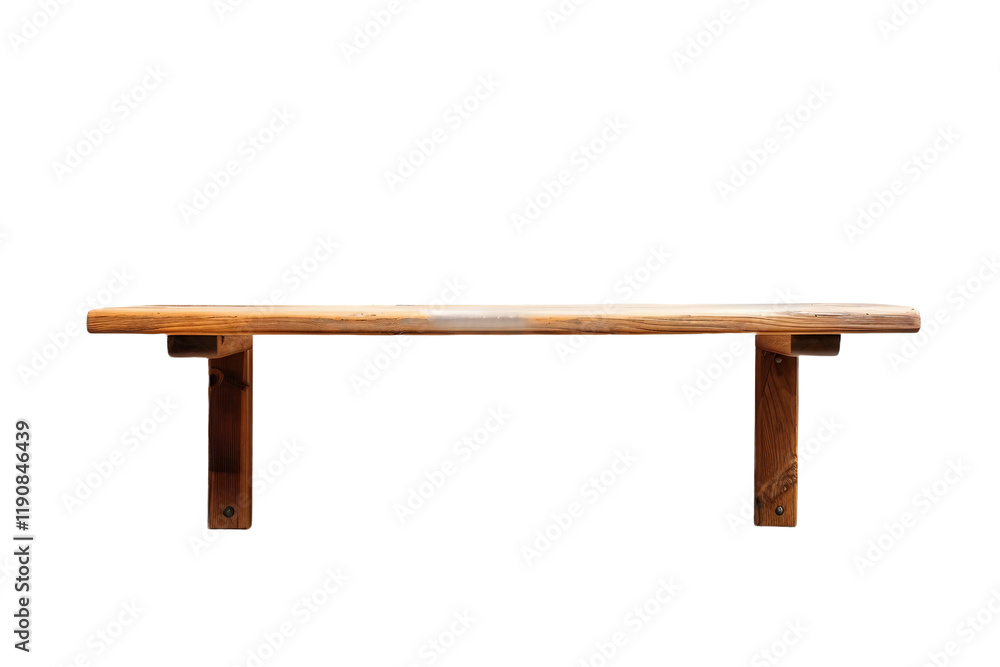 Modern bracket shelf design isolated on transparent background