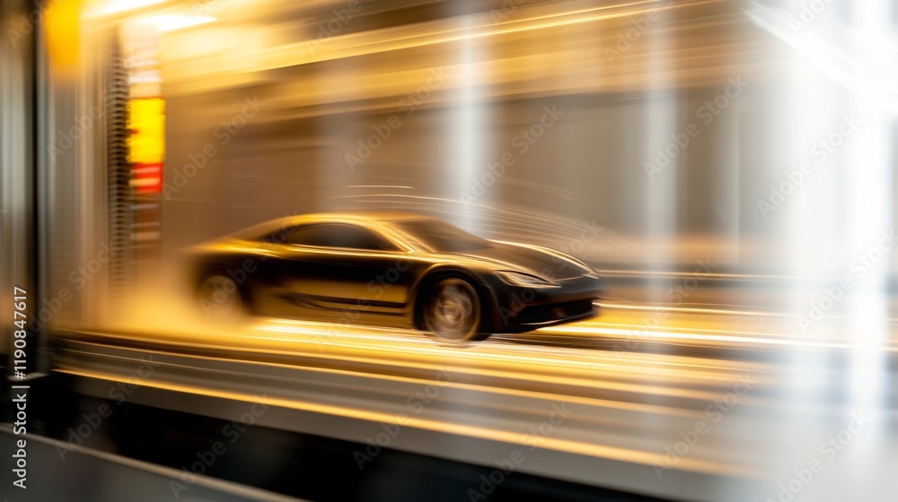Wind tunnel testing model in action, showcasing aerodynamic principles and engineering innovation. Wind tunnel testing model in action, showcasing aerodynamic principles and engineering innovation.