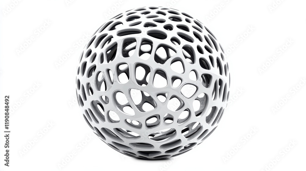 Dimensional lattice sphere vector abstraction, 3D polygonal design abstract shape isolated over white, science digital dynamic connections with lines and dots with perspective. Dimensional lattice sphere vector abstraction, 3D polygonal design abstract shape isolated over white, science digital dynamic connections with lines and dots with perspective.