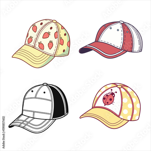 set of caps