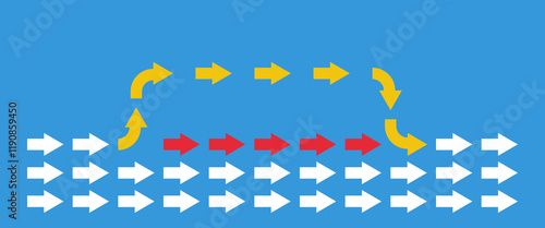 alternative way to same goal, detour dangerous path